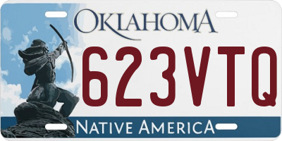 OK license plate 623VTQ