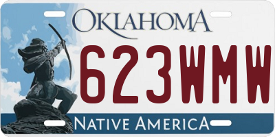 OK license plate 623WMW