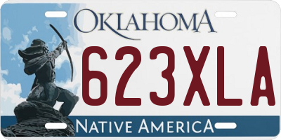 OK license plate 623XLA