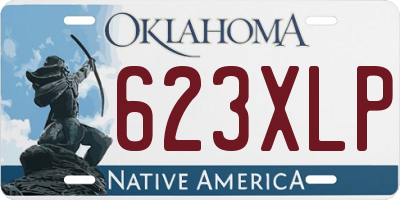 OK license plate 623XLP