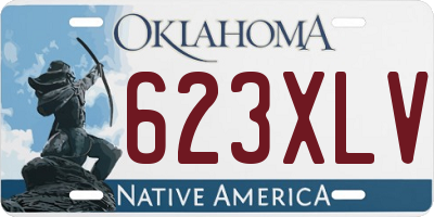 OK license plate 623XLV