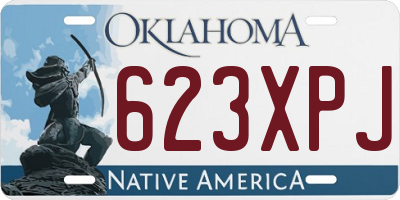 OK license plate 623XPJ