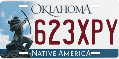 OK license plate 623XPY