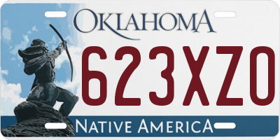 OK license plate 623XZO