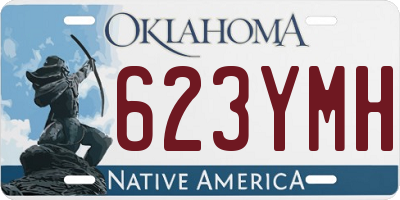 OK license plate 623YMH