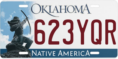 OK license plate 623YQR