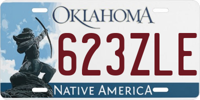 OK license plate 623ZLE