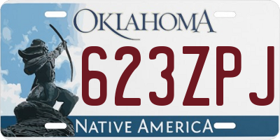 OK license plate 623ZPJ