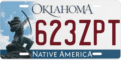 OK license plate 623ZPT