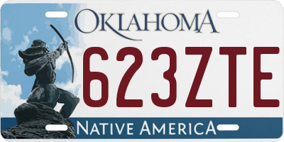 OK license plate 623ZTE