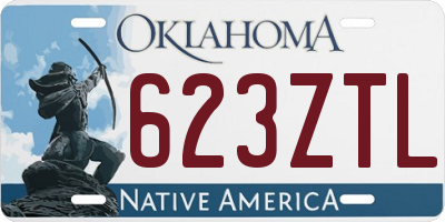 OK license plate 623ZTL