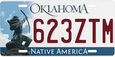 OK license plate 623ZTM