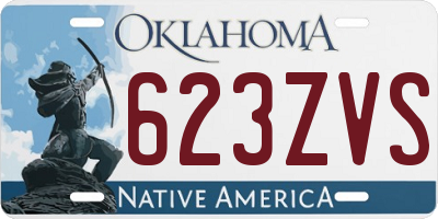 OK license plate 623ZVS