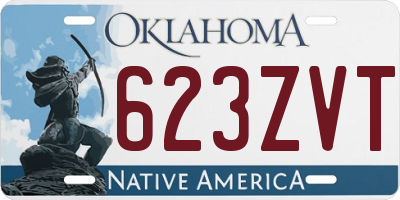 OK license plate 623ZVT