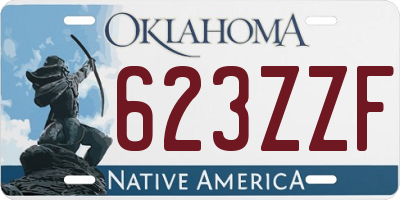 OK license plate 623ZZF