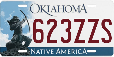 OK license plate 623ZZS