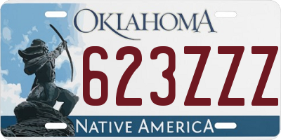OK license plate 623ZZZ