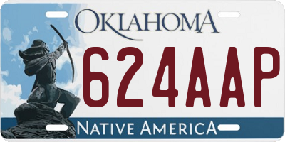 OK license plate 624AAP