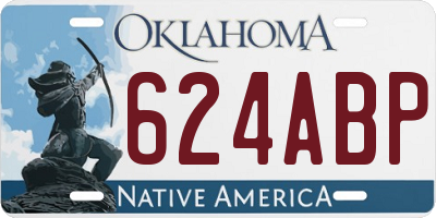 OK license plate 624ABP