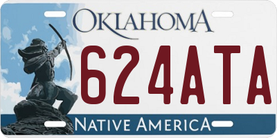 OK license plate 624ATA