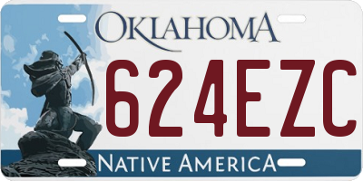 OK license plate 624EZC