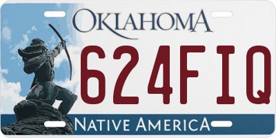 OK license plate 624FIQ