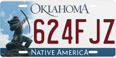 OK license plate 624FJZ