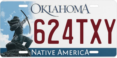 OK license plate 624TXY