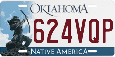 OK license plate 624VQP