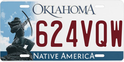OK license plate 624VQW