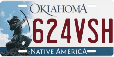 OK license plate 624VSH