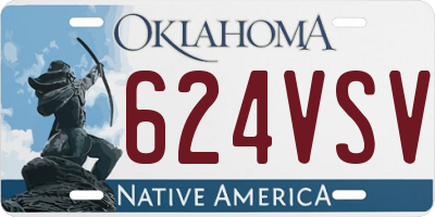 OK license plate 624VSV
