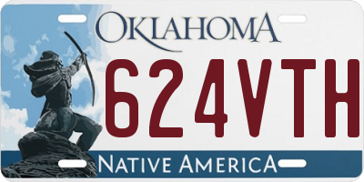 OK license plate 624VTH