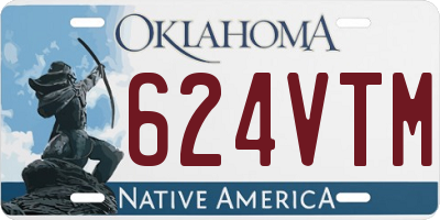 OK license plate 624VTM
