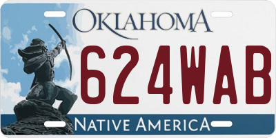 OK license plate 624WAB