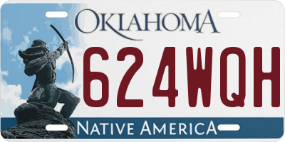 OK license plate 624WQH