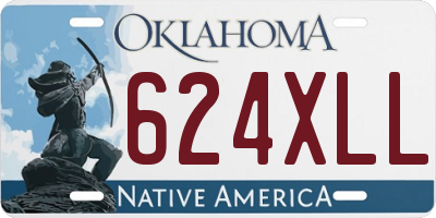 OK license plate 624XLL
