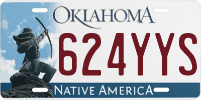 OK license plate 624YYS