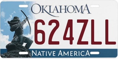 OK license plate 624ZLL