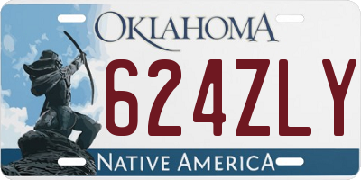 OK license plate 624ZLY
