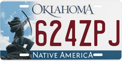 OK license plate 624ZPJ