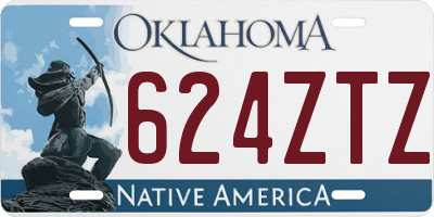 OK license plate 624ZTZ