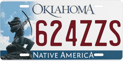 OK license plate 624ZZS