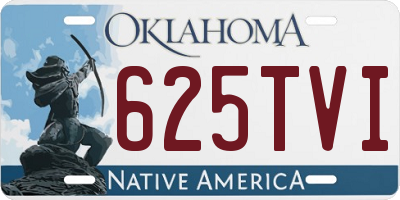 OK license plate 625TVI