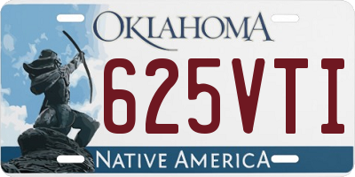 OK license plate 625VTI