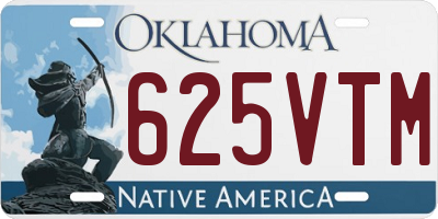 OK license plate 625VTM