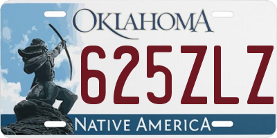 OK license plate 625ZLZ