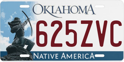 OK license plate 625ZVC