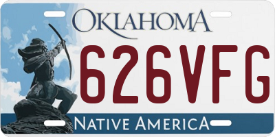 OK license plate 626VFG