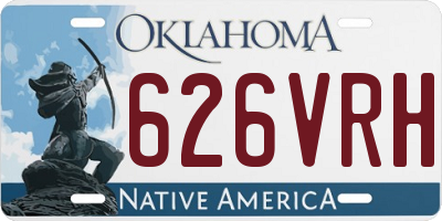OK license plate 626VRH